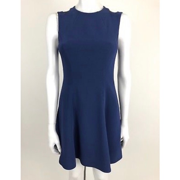 Rag & Bone Size 0 Blue & Black Skater Dress - Picture 1 of 6